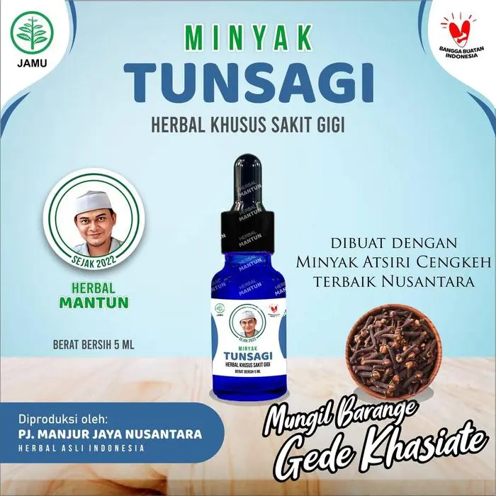 TERMURAH Minyak Mantun Plus Herbal Sakit Gigi by Mbah Mijan GM460