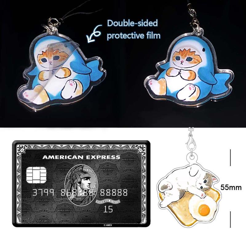 Product Introduction of 55mm Acrylic Phone Straps Mofusand Animals Cute Cat Bag Charms Animation Lanyards Phone Accessories 0