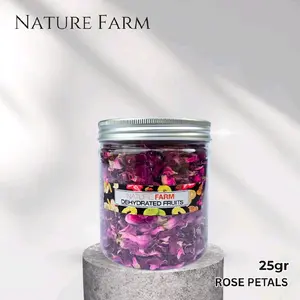 Nature Farm Premium Dried Rose Petals kelopak kecil - Teh kelopak Bunga Mawar kering  tea - spa - garnish - resin