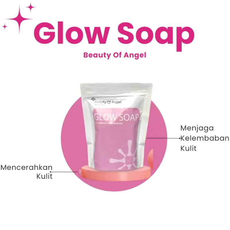 Beauty of Angel Glow Soap - Sabun Antiseptik Mencerahkan dan Melembabkan Kulit | Sabun Pencerah Kulit Kering dan Kusam | Sabun Pemutih badan 3