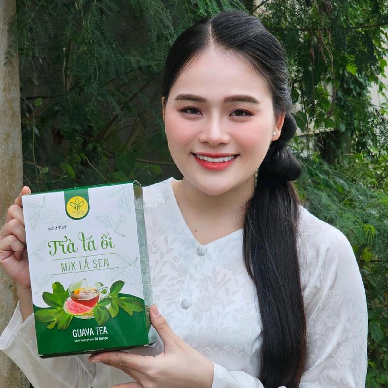  TRÀ LÁ ỔI MIX LÁ SEN SẤY LẠNH THẢO SÚN MIỀN TÂY   30 TÚI LỌC   
