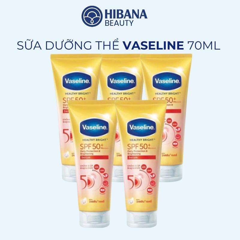 [COMBO] Sữa Dưỡng Thể Vaseline Chống Nắng Sáng Da Brightening Serum SPF 50+ PA++ 50ML