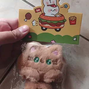 Gantungan Kunci Tas Kucing Bulu Lucu Fluffy Boneka Cat