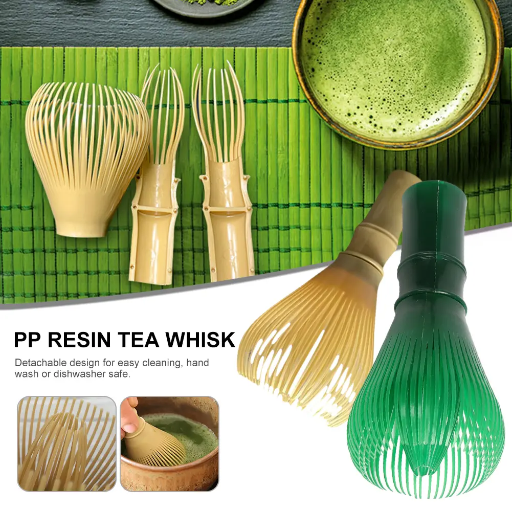 Dụng Cụ Cọ Chasen Đánh Trứng Matcha, Chất Liệu Resin, Có Thể Tái Sử Dụng, Cho Bột Trà Xanh Matcha, Đi Kèm Với Giá Đỡ Đánh Trứng, Thích Hợp Cho Lễ Trà