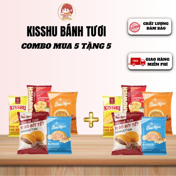   Mua 5 Mặn Tặng 5 Mặn  Mua 5 Bánh Nhân Mặn Tặng 5 Bánh Nhân Mặn  Nhân Chà Bông Nhân Thịt Gà Nhân Thịt Bò Bánh Mì Bảo Ngọc Dinh Dưỡng Thơm Ngon 