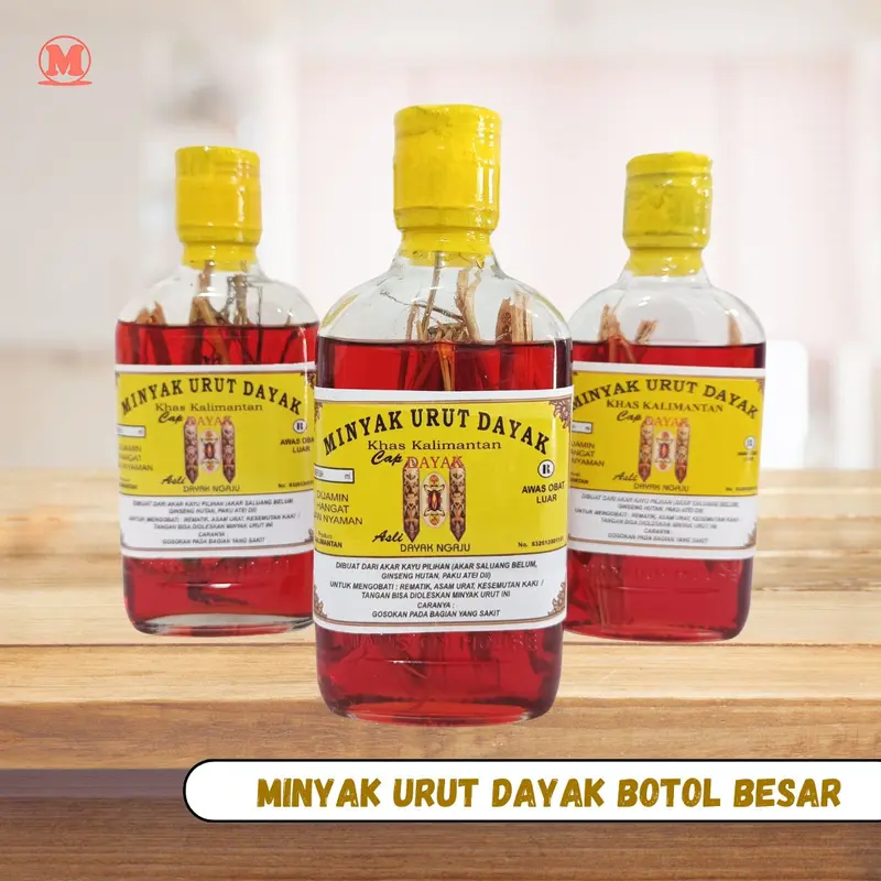 MIinyak Urut Dayak Cap Dayak-botol besar 0