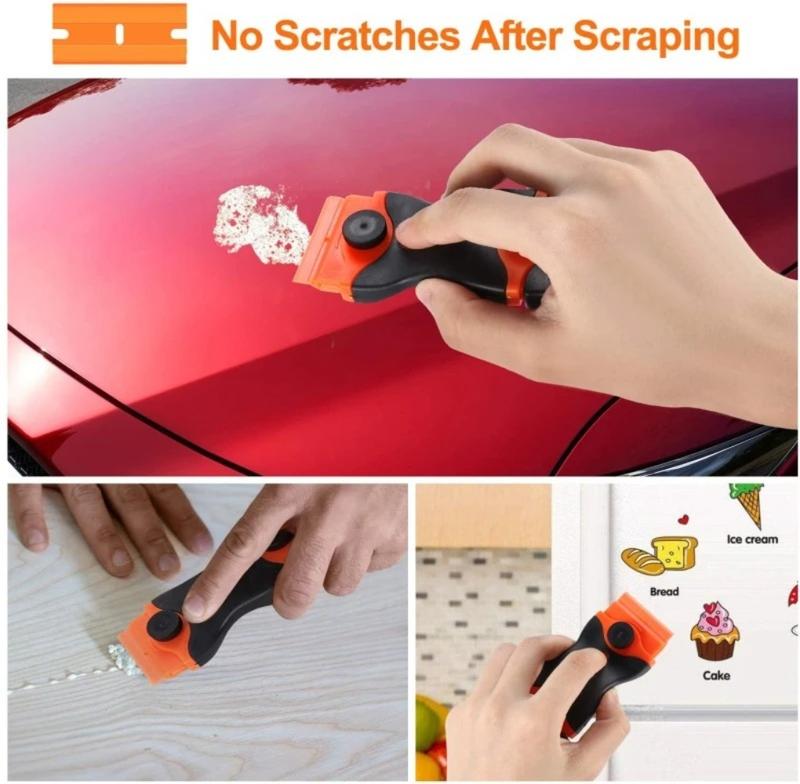Product Introduction of Clean glass,Scraper tool,window cleaning,car film scraper,Scrape off glass ceramic glue,De-icing,kitchen,Household use,window 12
