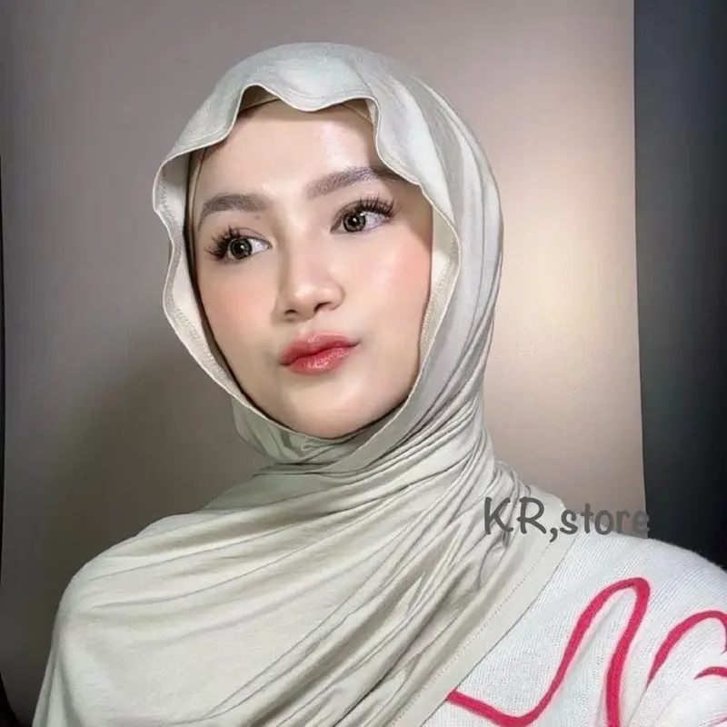 Pasmina Kaos Rayon tencel Super Premium(Free Pouch) Pashmina