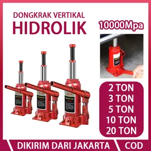 【Stok Siap】2/3/5/10/20 Ton Dongkrak Botol Hidrolik Pengangkat Beban Berkualitas Dongkrak Mobil Hidrolik Hydraulic Jack Universal Dongkrak Botol Hidrolik Pengangkat Beban 2 TON 3 TON 5 TON  Berkualitas