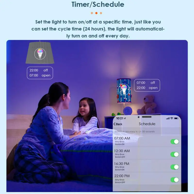 (COD) SPARKLE Lampu LED Smart Bluetooth (Smart Wifi LED Bulb) - GARANSI TOKO 1 TAHUN Bohlam Kotak Baterai Plastik Rgb 7