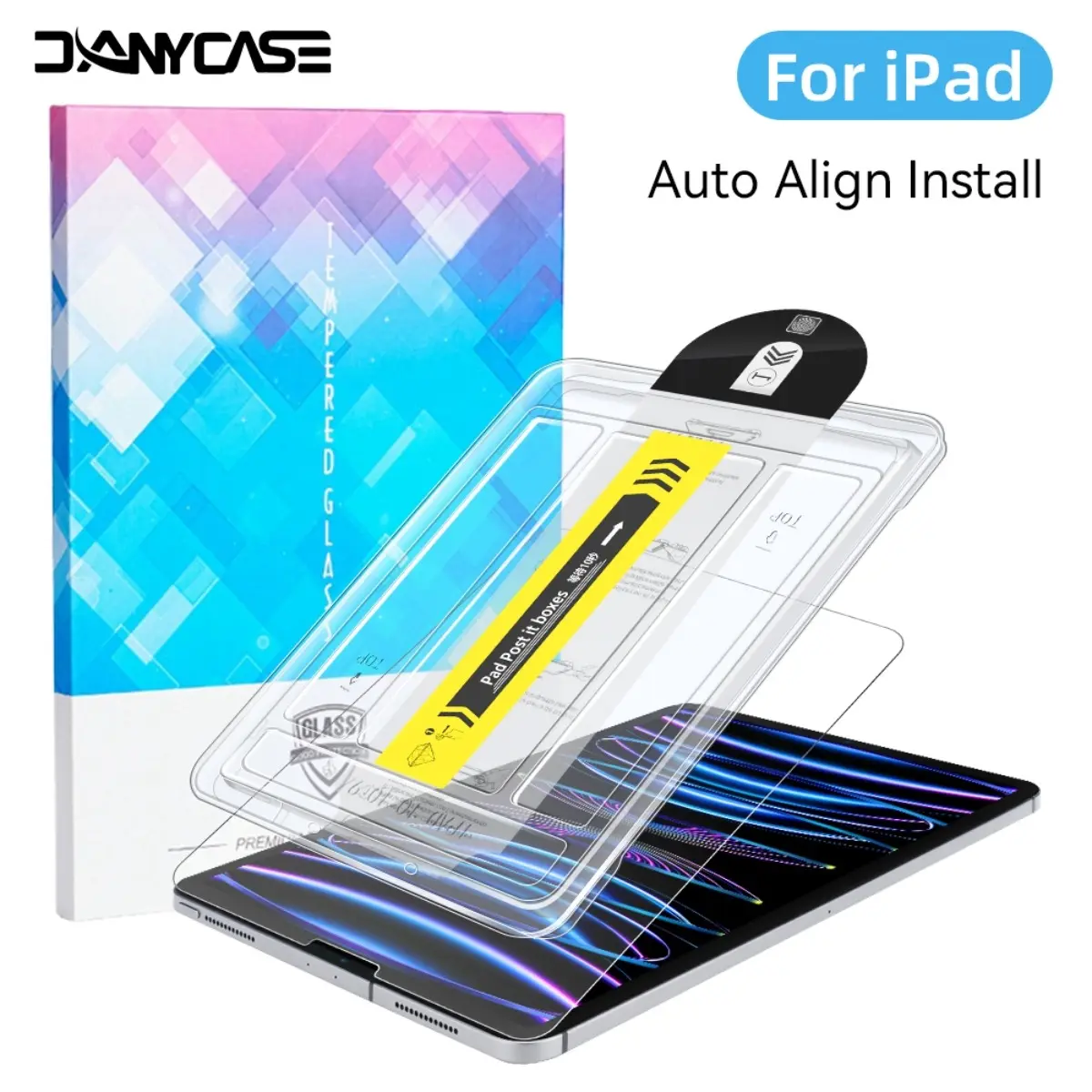 Tempered Glass Screen Protector Film for iPad  7th 8th 9th Gen10.2" Air4 Air5 10.9" Mini6 8.3” Anti-Burst 5th 6th 9.7  11th Gen A16 2025  Air 3 Pro 10.5  Magical 2018-2022 Pro 11" Pro 12.9" Tempere Tab