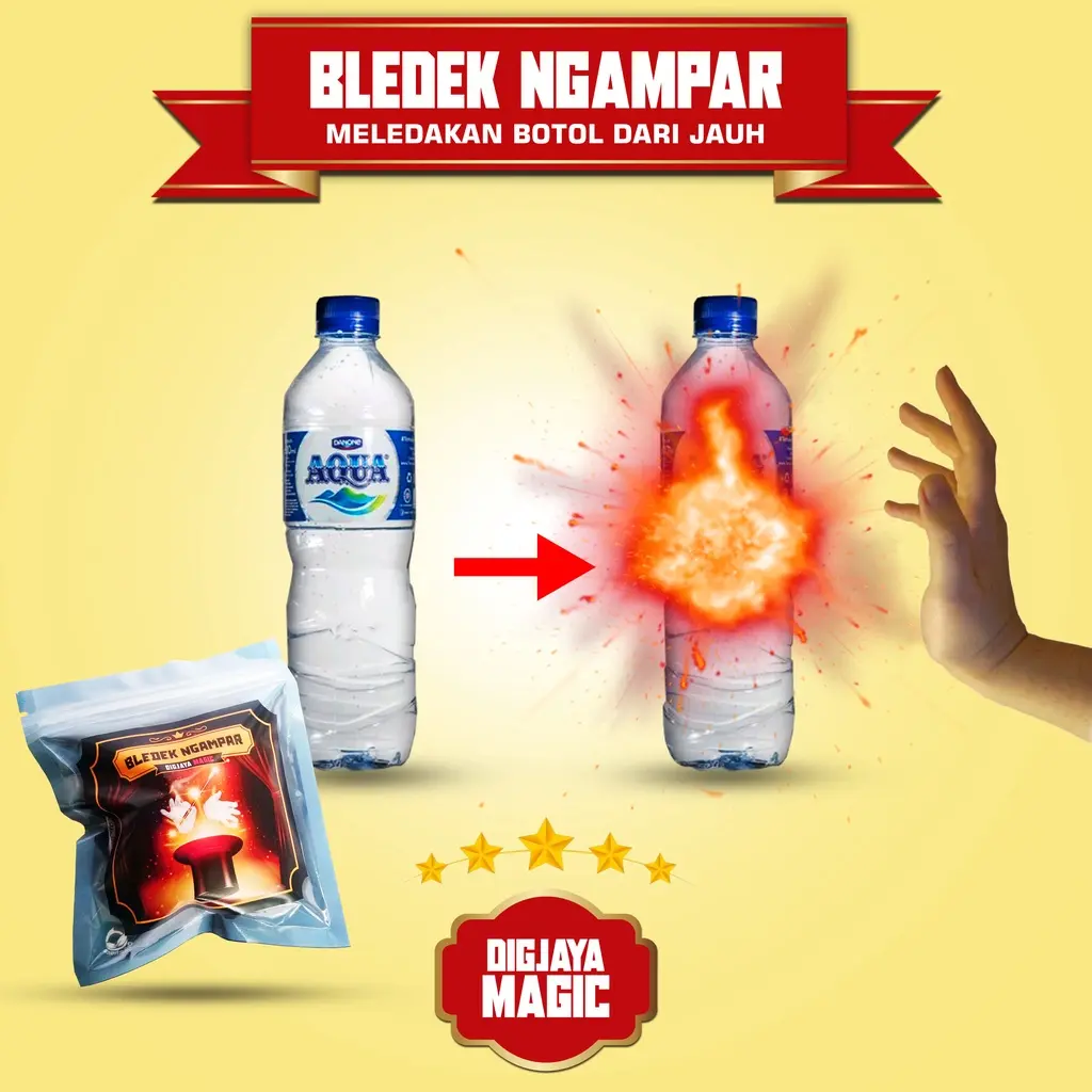 ALAT SULAP BLEDEK NGAMPAR LEDAKAN BOTOL DARI JAUH - DIGJAYA MAGIC