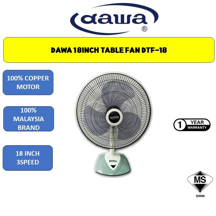 DAWA 18 Inch Table Fan DTF-18 (Super Fan Series) - TikTok Shop Malaysia
