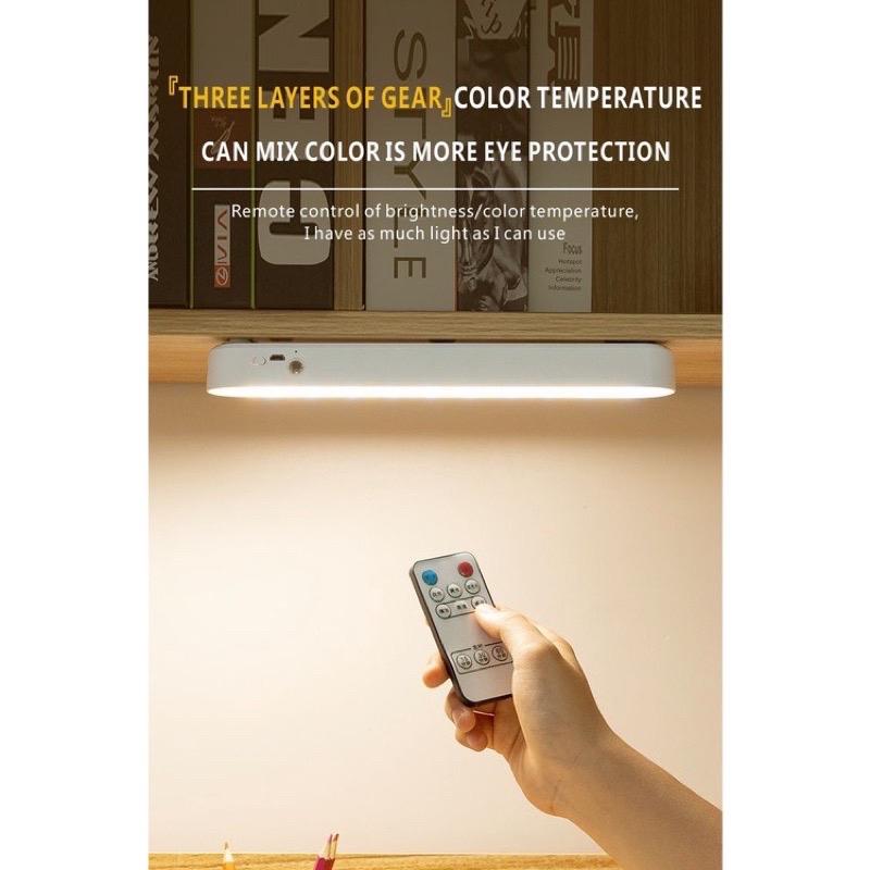 Product Introduction of 26cm Remote Control USB Rechargeable Wireless Dimmable Eye Protection LED Portable Table Lamp Multi-color Study Light 5
