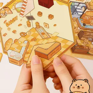 MUMUSLAB Sticker DIY Korea 3D Satisfying Decoration Landscaping Capybara Bunny A-SK001