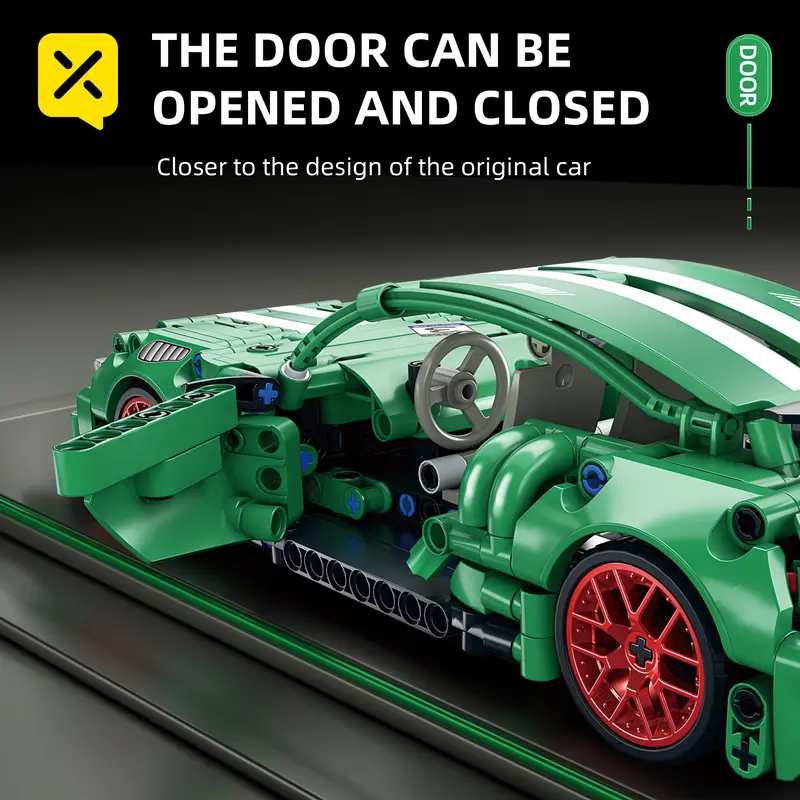 1:18 Mainan Mobil Balap Blok Green Demon AMG atau Bumblebee, Model, Hadiah Ulang Tahun Keren - Toys springtok toys 4