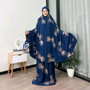 Mukena Fatimah Rayon Premium Jumbo Setelan Atasan dengan Desain Bunga Elegan dan Nyaman untuk Penggunaan Sehari-hari