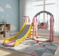 Gambar Molion Mainan Perosotan Ayunan Anak M1305 Seluncuran Motif Rumah HDPE Aman Anti Slip dengan Ring Basket dan Pegangan Lebar untuk Melatih Keseimbangan - Plastik - Blue - PInk dari Molion Toys.IDN Kota Administrasi Jakarta Utara 3 Tokopedia