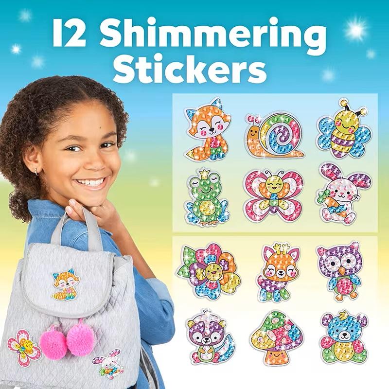 12 Create Big Gem Diamond Painting Sticker Kit Art Craft Girls Boys Unicorn Animal Sealife Magical Mosaic Dot Sticky Toys Gifts 4