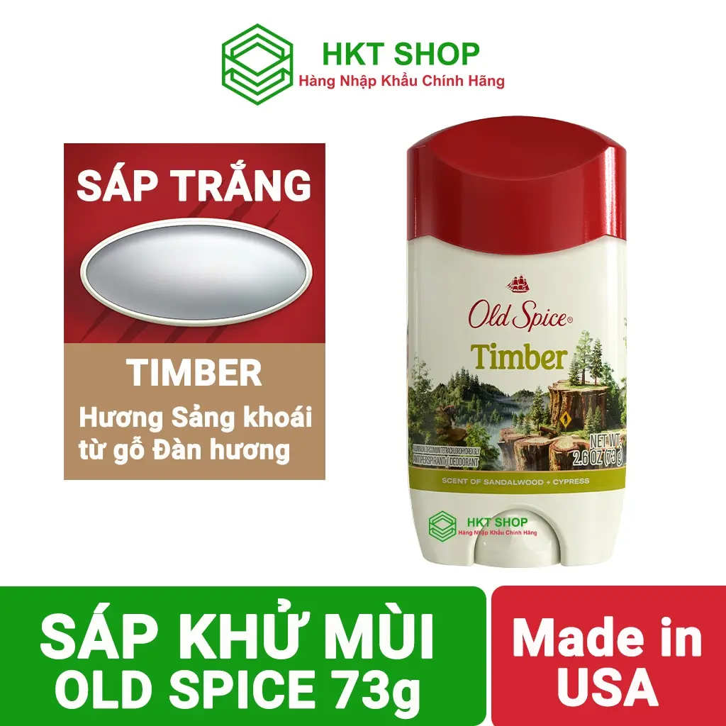 Timber 73g sáp trắng
