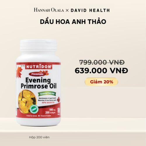 DAVID HEALTH - DẦU HOA ANH THẢO CHIỀU HỘP 200V - ƯU ĐÃI GIẢM 20% GIÁ GỐC 799K CHỈ CÒN 639K