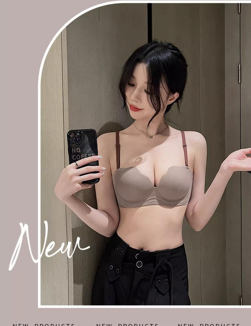 Product Introduction of Sexy Cat Claw Cup Women's Underwear, Steel Ring Free, Traceless Spaghetti strap Sexy Bra Cotton Polyester Plain Floral Striped Polka Dot Lightly Lined Push Up 1