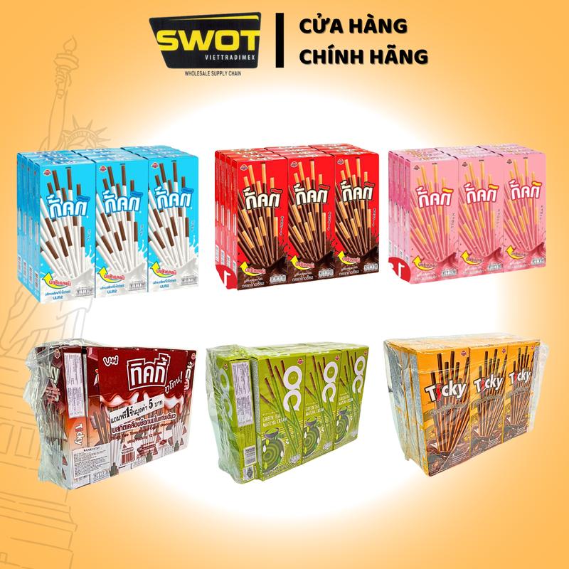 Bánh Que Ticky UniFirms Nhiều Vị Cao Cấp Chính Hãng Thái Lan Bánh Socola Nhập Khẩu Vị Ngọt Nhẹ Thơm Sữa Chocolate Bánh Giòn Tan Bánh Sôcôla Dạng Que Nhiều Hương Vị Thơm Ngon Dễ Ăn Đồ ăn Vặt Thức Ăn - SWOT Snack Food