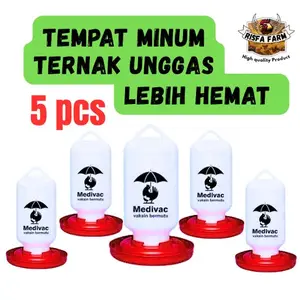 risfa_5Pcs TEMPAT MINUM HEWAN TERNAK unggas ukuran 1 Liter ayam