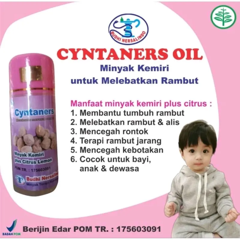 Cyntaners Nutrimoist Oil Produk Budhi Nersalindo