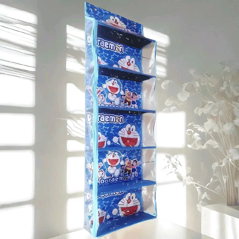 Rak Tas Gantung Resleting Motif Karakter Lucu Doraemon Penyimpanan Tas dan Sepatu Murah