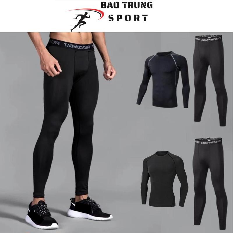  Áo Giữ Nhiệt Thể Thao Nam Tập Gym Cao Cấp PRO COMBAT Bóng Đá Bóng Rổ Chơi Thể Thao Sport Top Chạy Bộ 