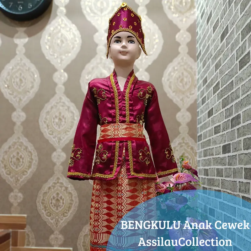 Baju adat Bengkulu anak-anak satuan (Laki/Cewek) Fashion 1
