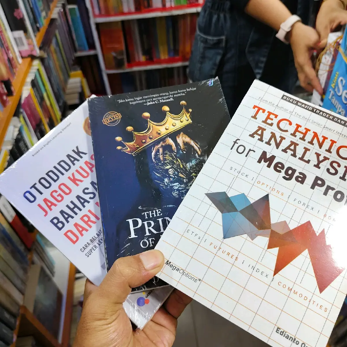 paket 3 buku otodidak bahasa inggris, the precinples of the power, Technical Analysis for mega profit lansung dapat 3 buku