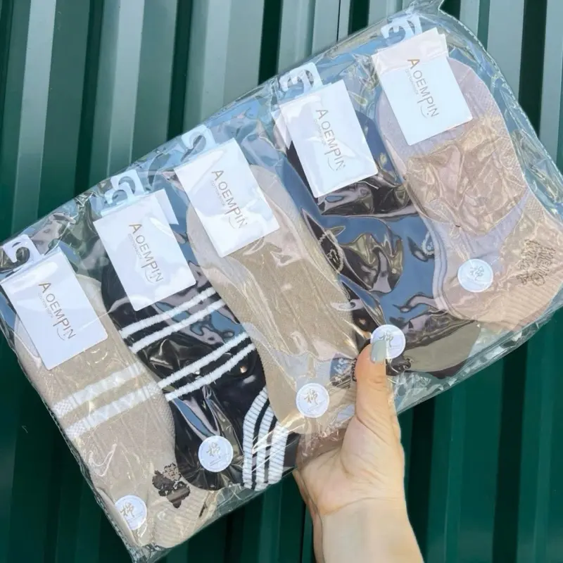 Set 5 đôi cổ ngắn tổng hợp màu nâu đen cotton kháng khuẩn thấm hút mồ hôi tốt MOHALI SVN040 6