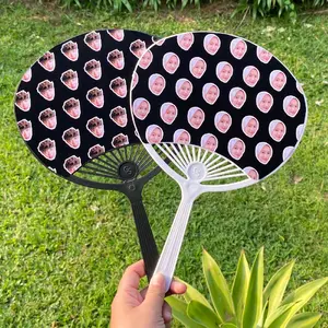 Kipas custom muka kado kipas kerang murah souvenir