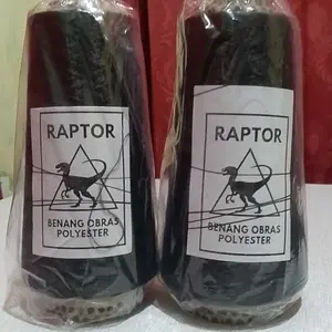 BENANG OBRAS POLYESTER HITAM 200g