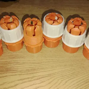 MMM - COD Konektor Selang Air Fleksibel Anti Splash Sambungan Keran Air Plastik ABS Orange untuk Wastafel Kamar Mandi