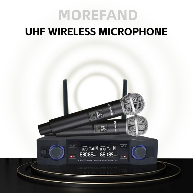 Ready Stock  4002-58V2T Double Mic Wireless  untuk Souncard/Speaker Garansi Resmi 1 Tahun Microphone Bluetooth Mikrofon Soundcard mic  karaoke 7