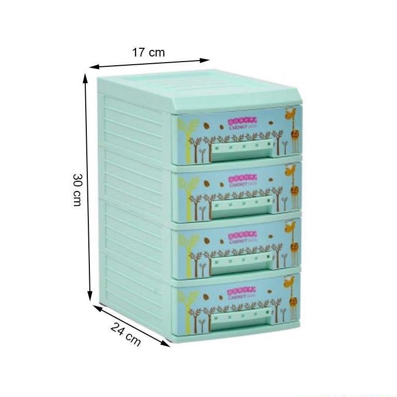Tủ nhựa mini Doremi 4 tầng Song Long