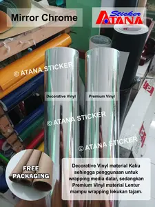 Skotlet Chrome Silver Perak Mirror Crome Crom Krum Metalik Film Satin Kaku Lentur Stiker Anti Gores Iklan Reklame Plat Akrilik Aquarium Dekorasi Sticker Interior Eksterior Aksesoris Body Motor Mobil Infinity Maxdecal Profix Alternatif Oracal