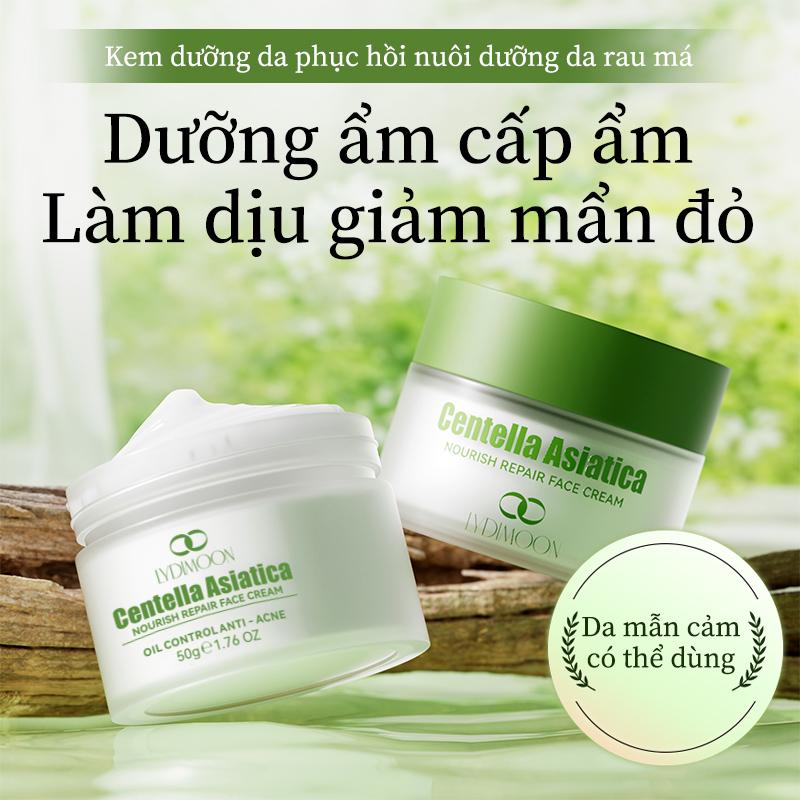 Kem Dưỡng Rau Má LYDIMOON Centella Asiatica 50g, Dưỡng Ẩm & Làm Dịu Da, Hỗ Trợ Kiểm Soát Dầu Cho Da Dầu Mụn