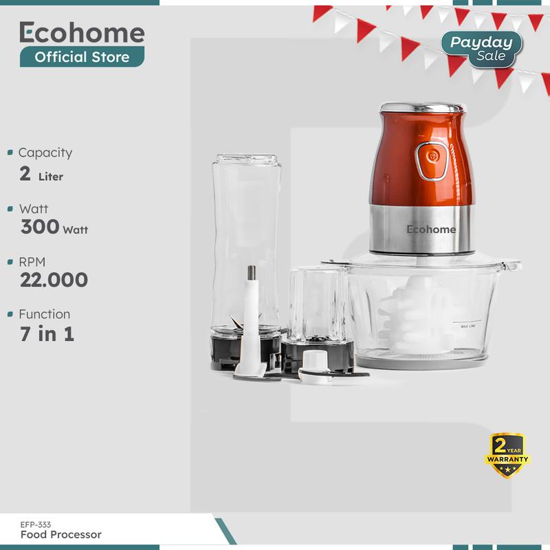 Ecohome Food Processor EFP-333 IN Multifunction Chopper Shop