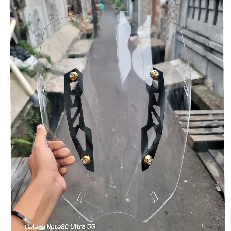 Paket Visor Plus Breket Yamaha Nmax Turbo Windshield Nmax Neo Turbo 0