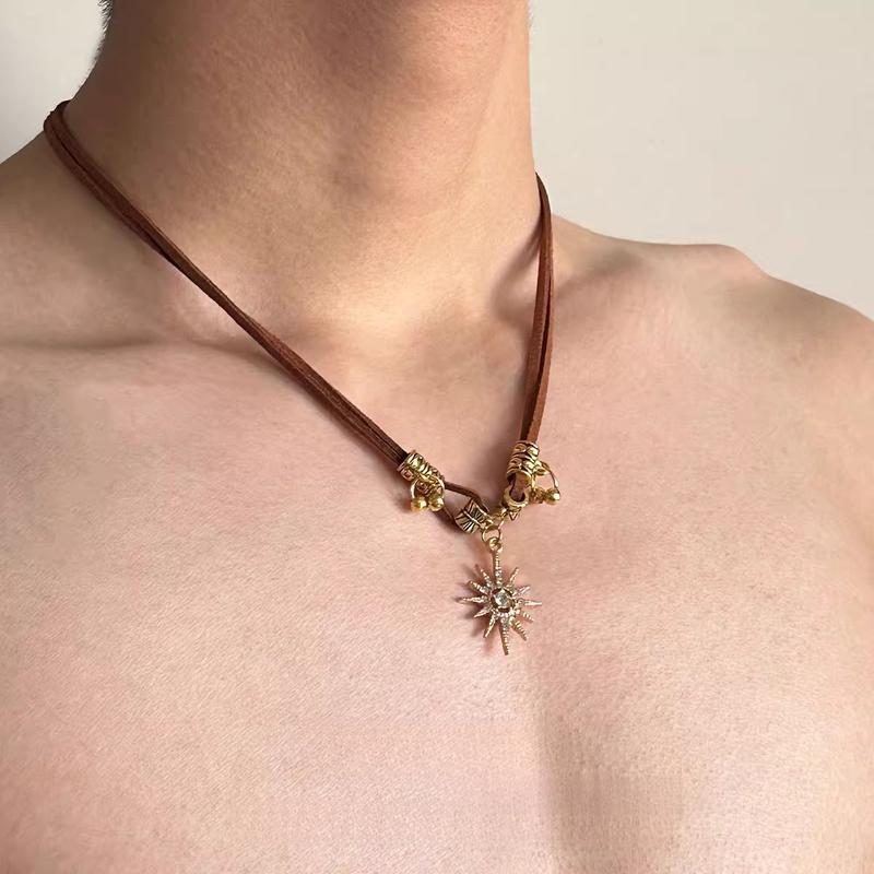 Vòng Cổ Mặt Dây Chuyền Mặt Trời, Thời Trang, Hợp Xu hướng, Phong Cách Cổ Điển Thiết Kế Đơn Giản, Cao Cấp, Dây Chuyền Xương Đòn, Phụ Kiện