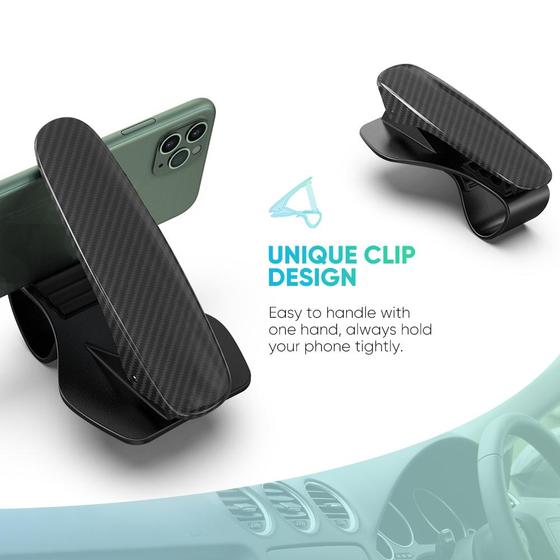 Car Holder Dashboard Clip / 360 UGREEN Stand / Dudukan Handphone