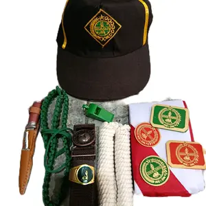 Set Pramuka Siaga Penggalang Penegak Putra Putri Alat Pramuka Fashion Aksesoris Topi Hasduk Tali Pin Bros Melindungi Kepala Tubuh dari Sinar Matahari Hujan Angin Debu