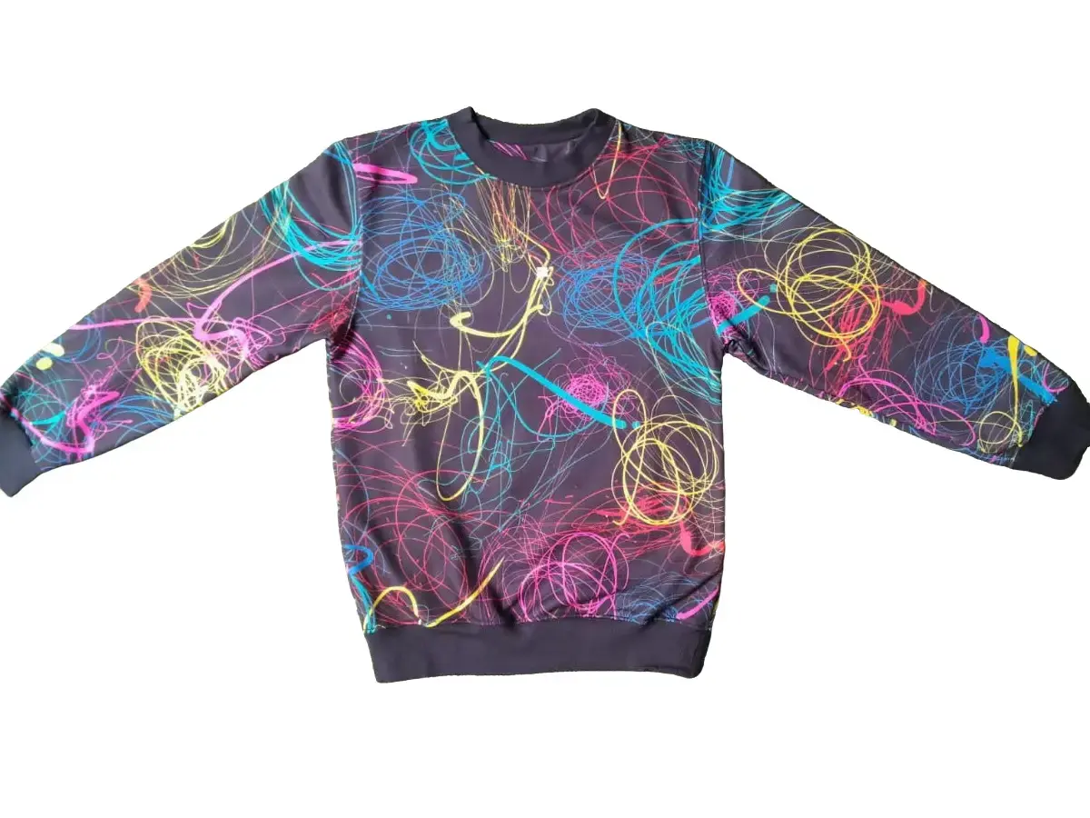KIDS CREWNECK MOTIF ABSTRAC UNISEX By Jeena Style Fashion