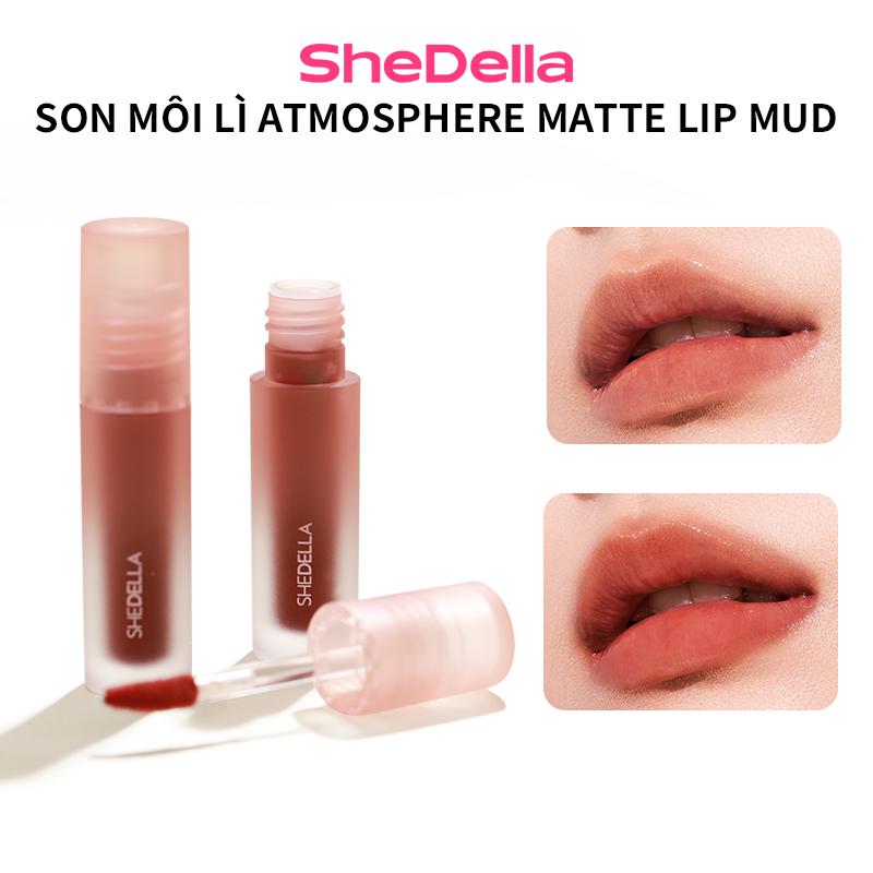  SheDella Son Môi Dạng Kem Nhung Phong Cách Hàn Quốc Hoàn Thiện Lì Hai Lớp Chất Liệu Nhung Nhà Sản Xuất Chính Thức Đảm Bảo Chất Lượng 100% Cân Nặng Lưới 3.1g SheDella 