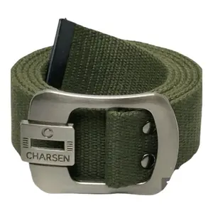 Sabuk Gesper Pria Katun canvas Tactical Gitar  CHARSEN  Kepala besi tebal dop