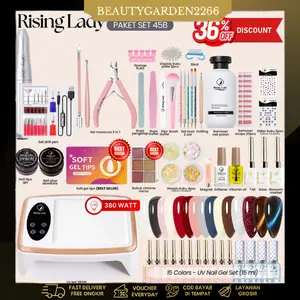 COD SET NAIL ART LENGKAP 40IN1/45IN1/49IN1/53IN1/79IN1 SET KUTEK GEL NAIL POLISH UV/UNTUK NAIL ART PEMULA